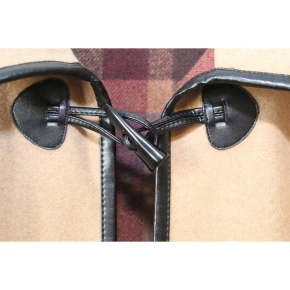 Soft Surroundings Newstead Abby Cape Jacket Tan Poncho Womens Size Medium H14415 - Picture 6 of 16